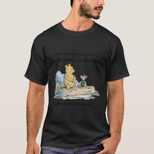 Dienstag: Winnie the Pooh Taco T-Shirt (Vorderseite)