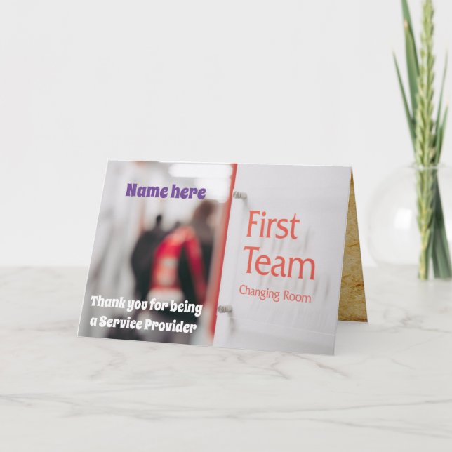 Dienstanbieter Einladung (Vorderseite)