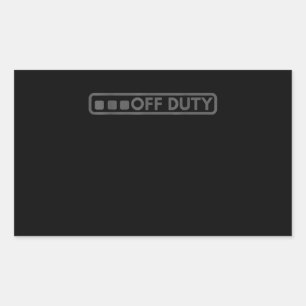 Dienstfertiger Perfekt für die Strafverfolgung dur Rechteckiger Aufkleber