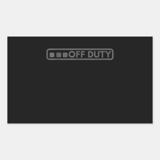 Dienstfertiger Perfekt für die Strafverfolgung dur Rechteckiger Aufkleber (Vorderseite)