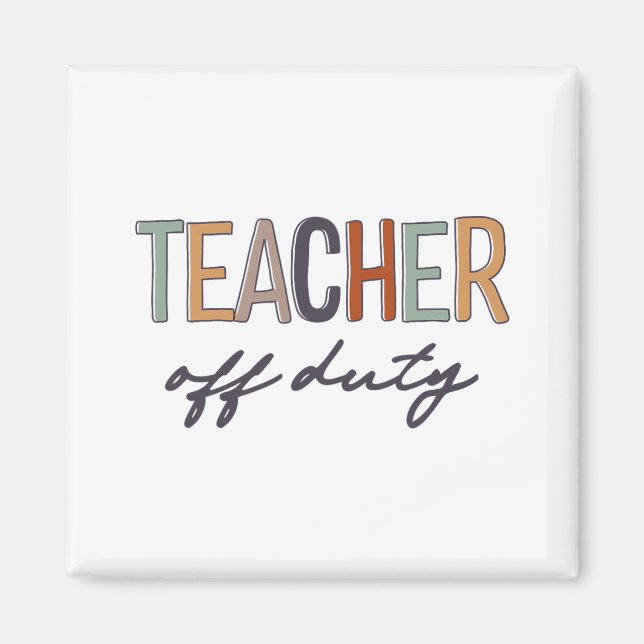 Dienstfrei letzter Schultag Magnet (Vorne)