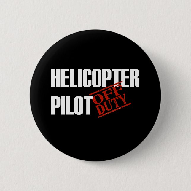 DIENSTFREIE HUBSCHRAUBER-PILOTdunkelheit Button (Vorderseite)