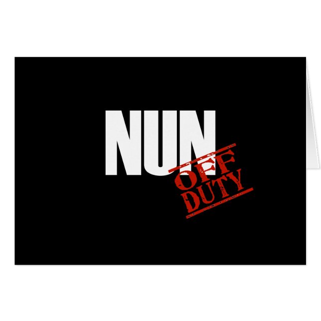 DIENSTFREIE NONNEN-DUNKELHEIT (Vorderseite (Horizontal))