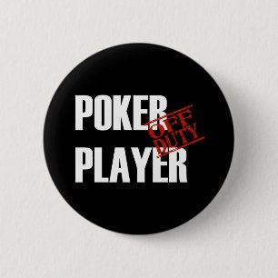 DIENSTFREIE POKER-SPIELER-DUNKELHEIT BUTTON