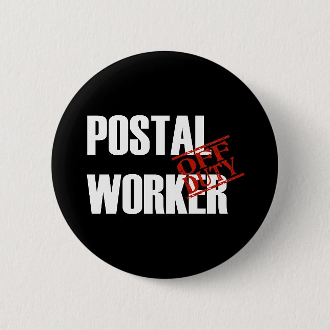 DIENSTFREIE POSTANGESTELLTER-DUNKELHEIT BUTTON (Vorderseite)