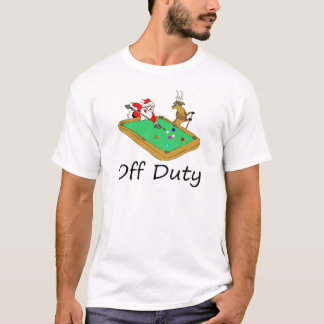 Dienstfreie Sankt (Pool spielend) T-Shirt