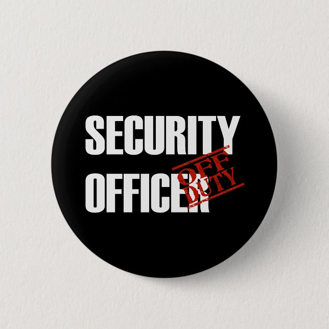 DIENSTFREIE SICHERHEITSBEAMT-DUNKELHEIT BUTTON (Vorderseite)