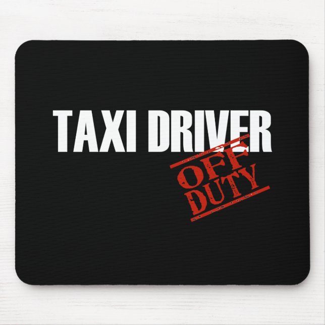 DIENSTFREIE TAXI-FAHRER-DUNKELHEIT MOUSEPAD (Vorne)