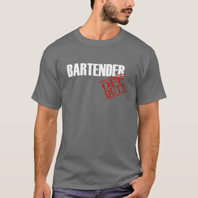 Dienstfreier Barkeeper T-Shirt (Vorderseite)