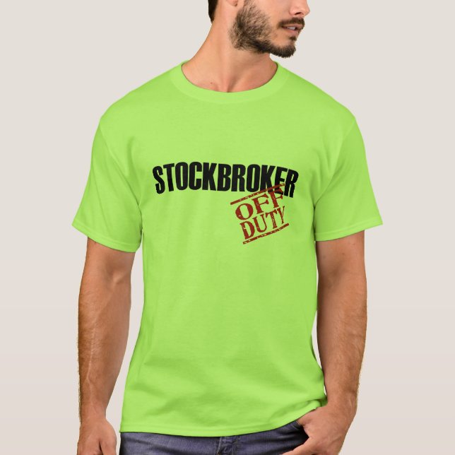 DIENSTFREIER BÖRSENMAKLER T-Shirt (Vorderseite)