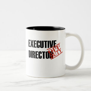 Dienstfreier Führungskraft-Direktor Zweifarbige Tasse