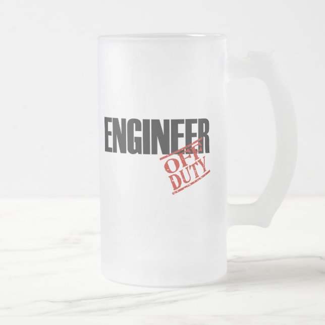 Dienstfreier Ingenieur Mattglas Bierglas (Rechts)