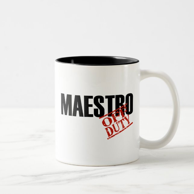 DIENSTFREIER MAESTRO ZWEIFARBIGE TASSE (Rechts)