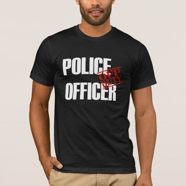 DIENSTFREIER Polizeibeamte T-Shirt (Vorderseite)