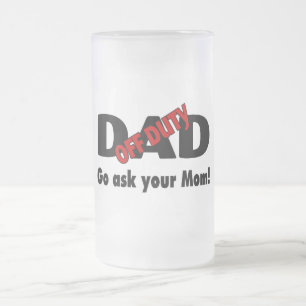 Dienstfreier Vater gehen fragen Ihre Mama Mattglas Bierglas