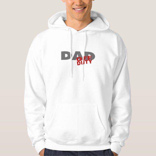 Dienstfreier Vater (rot) Hoodie (Vorderseite)