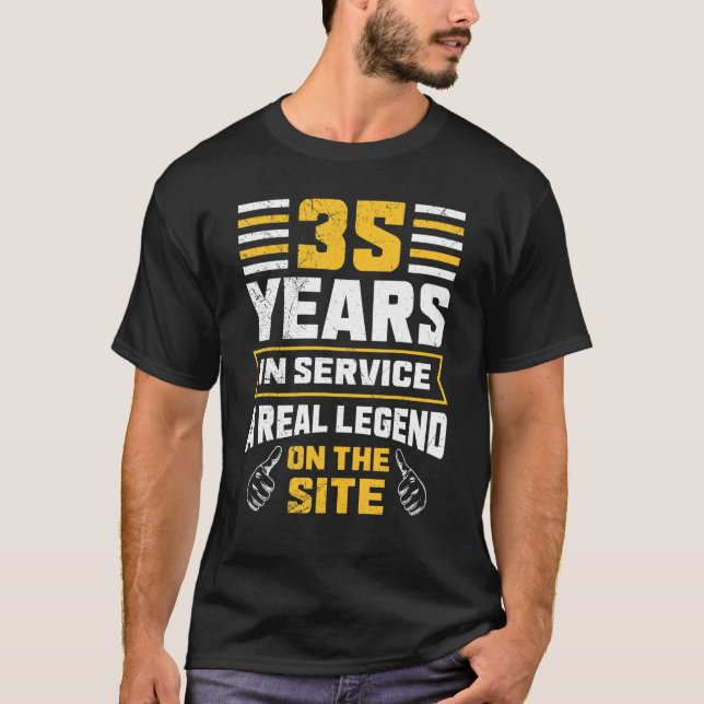 Dienstjubiläum 35 Jahre Zusammenarbeit 2 T-Shirt (Vorderseite)