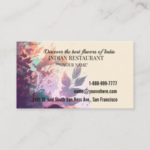 Dienstleistungen für Unternehmen Visitenkarte