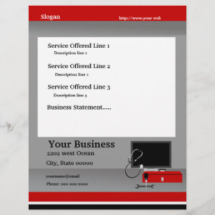 Dienstleistungen und Reparatur von Computertechnik Flyer