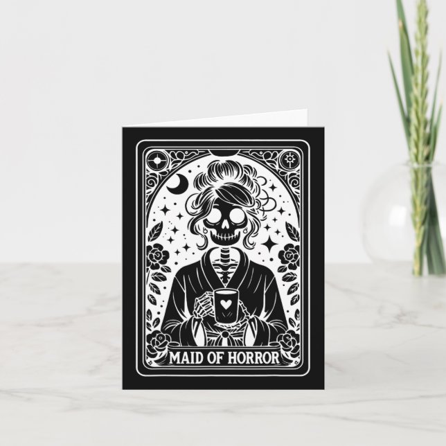 Dienstmädchen Horror Tarot Card Bride Coven Gothic Karte (Vorderseite)
