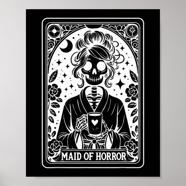 Dienstmädchen Horror Tarot Card Bride Coven Gothic Poster (Vorne)