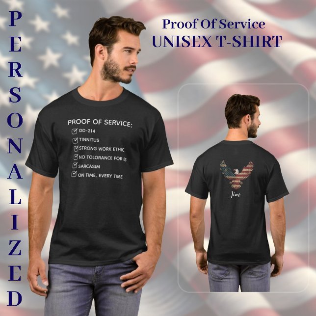 Dienstnachweis für Männer oder Frauen T-Shirt (Von Creator hochgeladen)