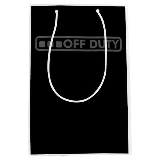 Dienststelle perfekt für die Strafverfolgung durch Mittlere Geschenktüte (Vorderseite)