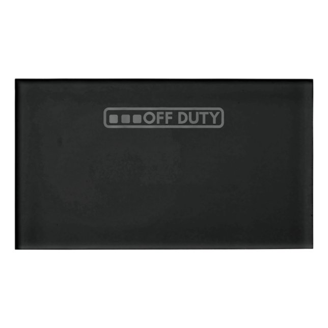 Dienststelle perfekt für die Strafverfolgung durch Namenschild (Vorderseite)