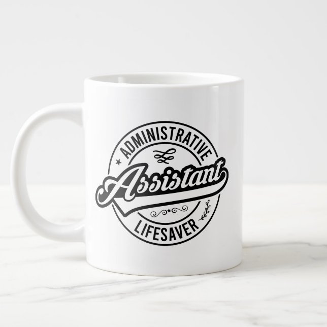 Dienstzeit des Verwaltungspersonals Jumbo-Tasse (Links)