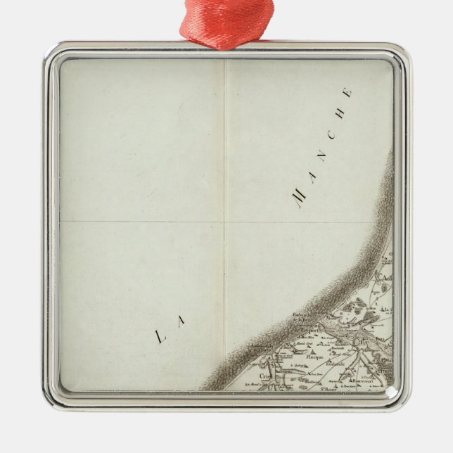 Dieppe Silbernes Ornament (Vorne)