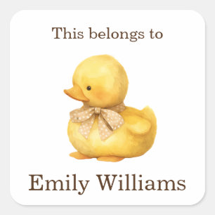 Dies gehört dazu, den Namen "Tag Back to School Du Quadratischer Aufkleber