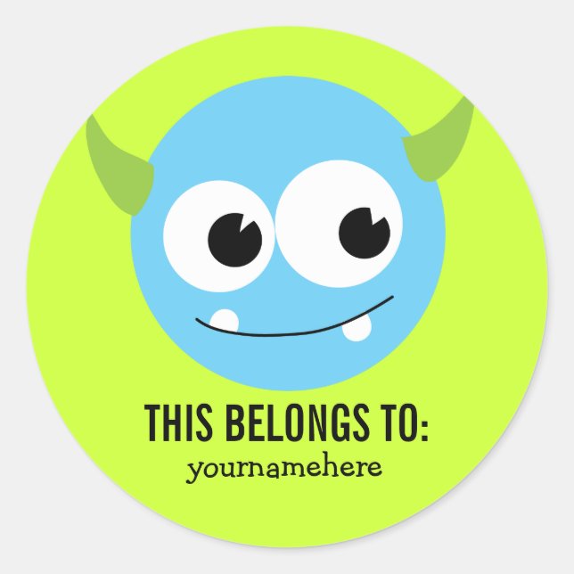 DIES GEHÖRT ZU RUNDER AUFKLEBER (Vorderseite)