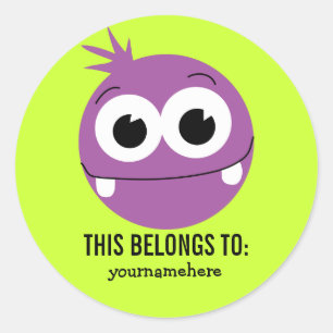 DIES GEHÖRT ZU RUNDER AUFKLEBER