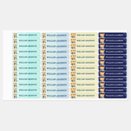 Dies gehört zum niedlichen Teddy der ersten Klasse Etiketten