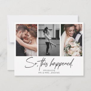 Dies geschah also, als Gallery Multi-Foto-Entwickl Einladung