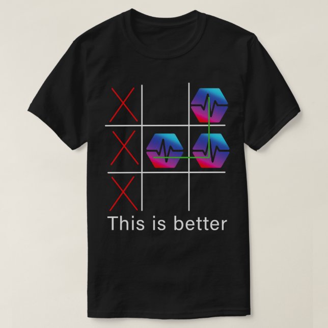 Dies ist besser PulseChain Cryptowährung PLS Block T-Shirt (Design vorne)