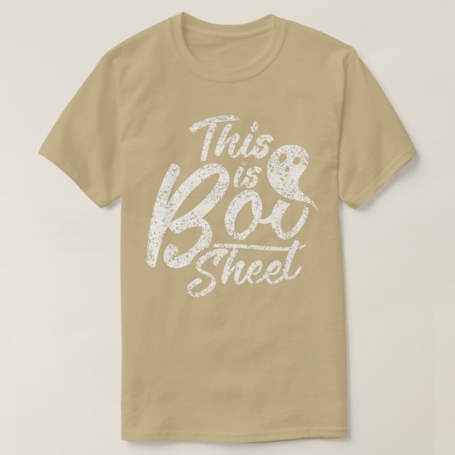 Dies ist Boo Sheet Ghost Beängstigend Ghosts Hallo T-Shirt (Design vorne)