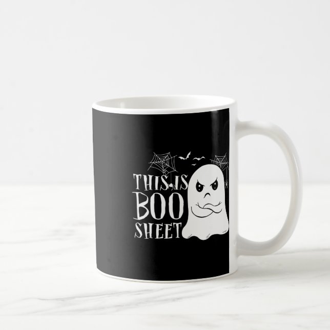 Dies ist das Bootblatt Ghost Retro Halloween-Kostü Kaffeetasse (Rechts)