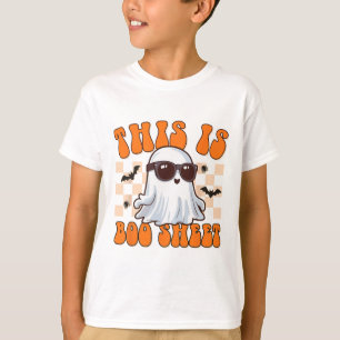 Dies ist das Bootschild Ghost Groovy Halloween Kos T-Shirt