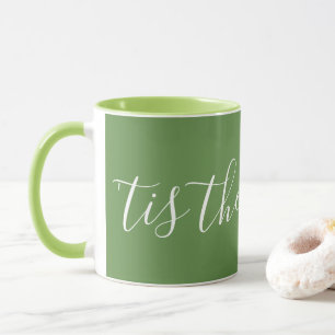 'Dies ist das Saisonskript - weiß auf grün Tasse
