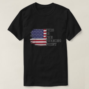 Dies ist das T-Shirt für die Wendepunkt-USA-Flagge