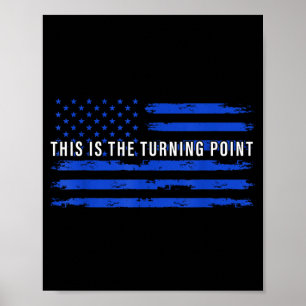 Dies ist das Turning Int Tee USA-Flagge für Männer Poster