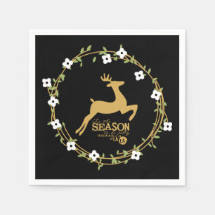 Dies ist das Weihnachtsbuch Napkins zur Jahreszeit Serviette