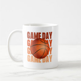 Dies ist der Fan des Saisonbasketballspiels Kaffeetasse
