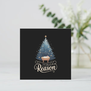 Dies ist der Grund Christliche Religiöse Weihnacht Feiertagskarte