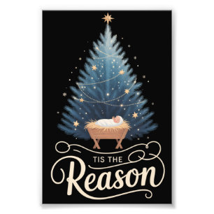 Dies ist der Grund Christliche Religiöse Weihnacht Fotodruck