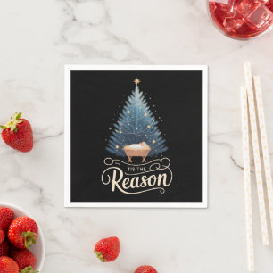 Dies ist der Grund Christliche Religiöse Weihnacht Serviette