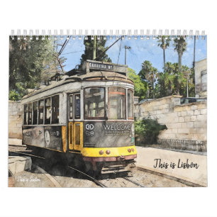 Dies ist der portugiesische Kalender in Lissabon
