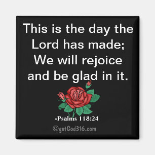Dies ist der Tag gotGod316.com Scripture Magnet
