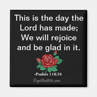 Dies ist der Tag gotGod316.com Scripture Magnet